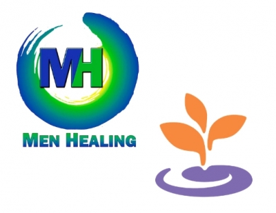 MenHealing's logo with BARCC's logo