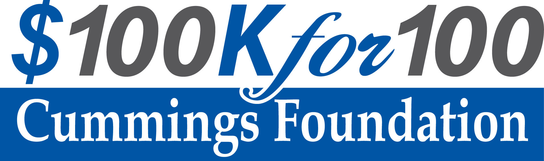 $100L for 100 Cummings Foundation Logo