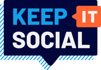 Keep It Social logo, message bubbles